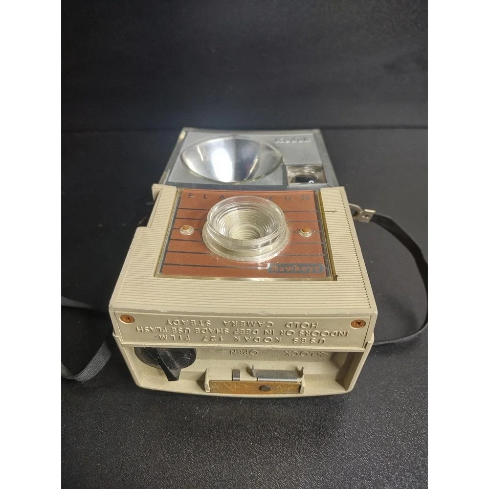 Vintage Kodak Hawkeye Flashfun 127mm Film Camera Untested, As Is